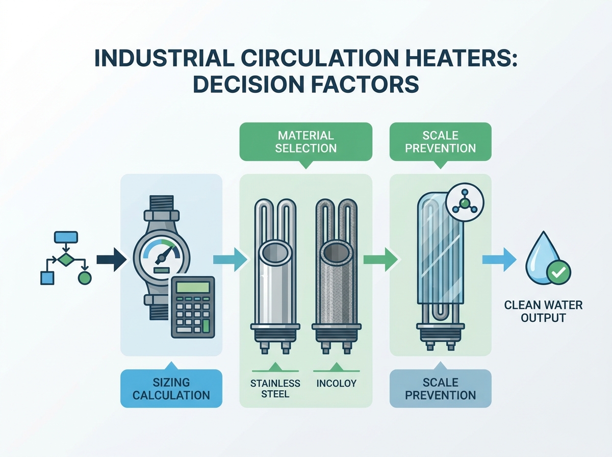 Industrial Circulation Heaters for Water Heating
